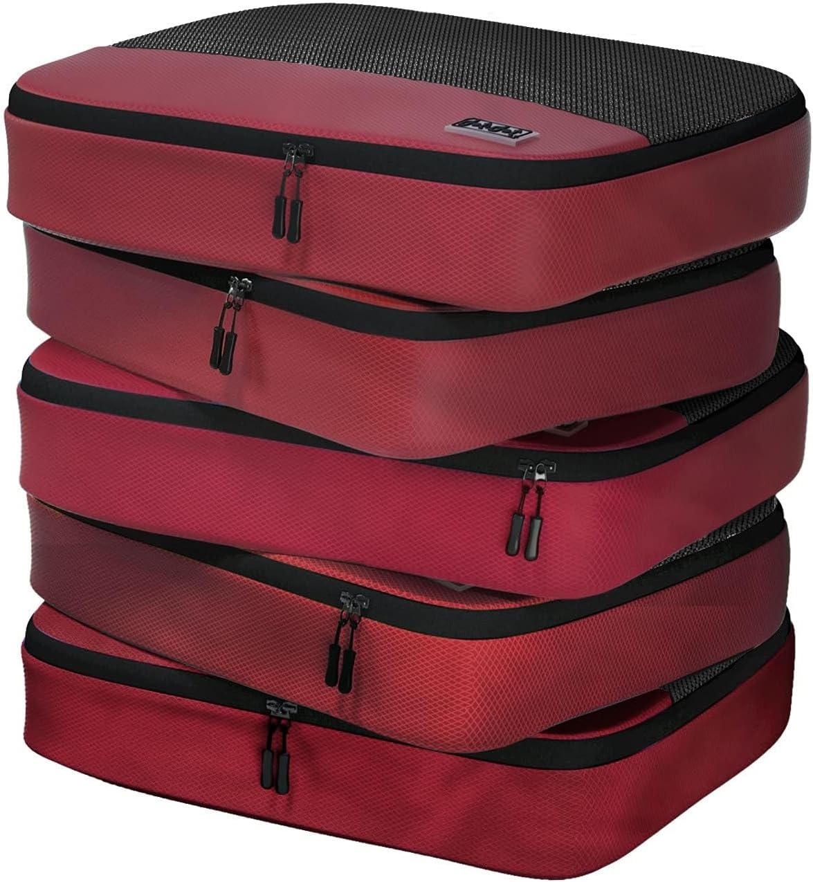 Large Packing Cubes for Travel - 5pc Packing Cubes for Suitcases - Lightweight Luggage Organizer Bags (Non-Compression)