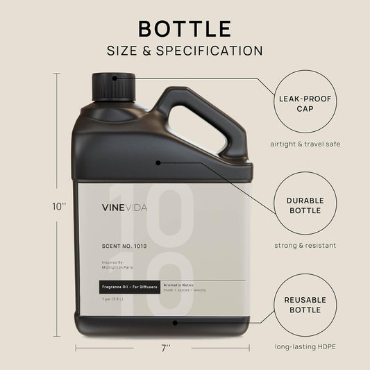 VINEVIDA (128oz) Hotel Fragrance Collection Diffuser Oil - Hotel Scents Diffusers for Home - Cold Air Diffuser Oil - Hotel Scent Essential Oil - Scent No.1010 Inspired by Hotel Costes