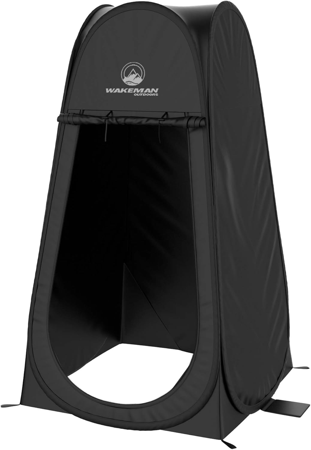 Wakeman Pop Up Changing Tent, 3.3 x 3.3 x 6.2ft, Camping Shower Tent for Portable Toilet Stall or Dressing Room with Carry Bag for Camping, Beach, or Tailgate, Polyester
