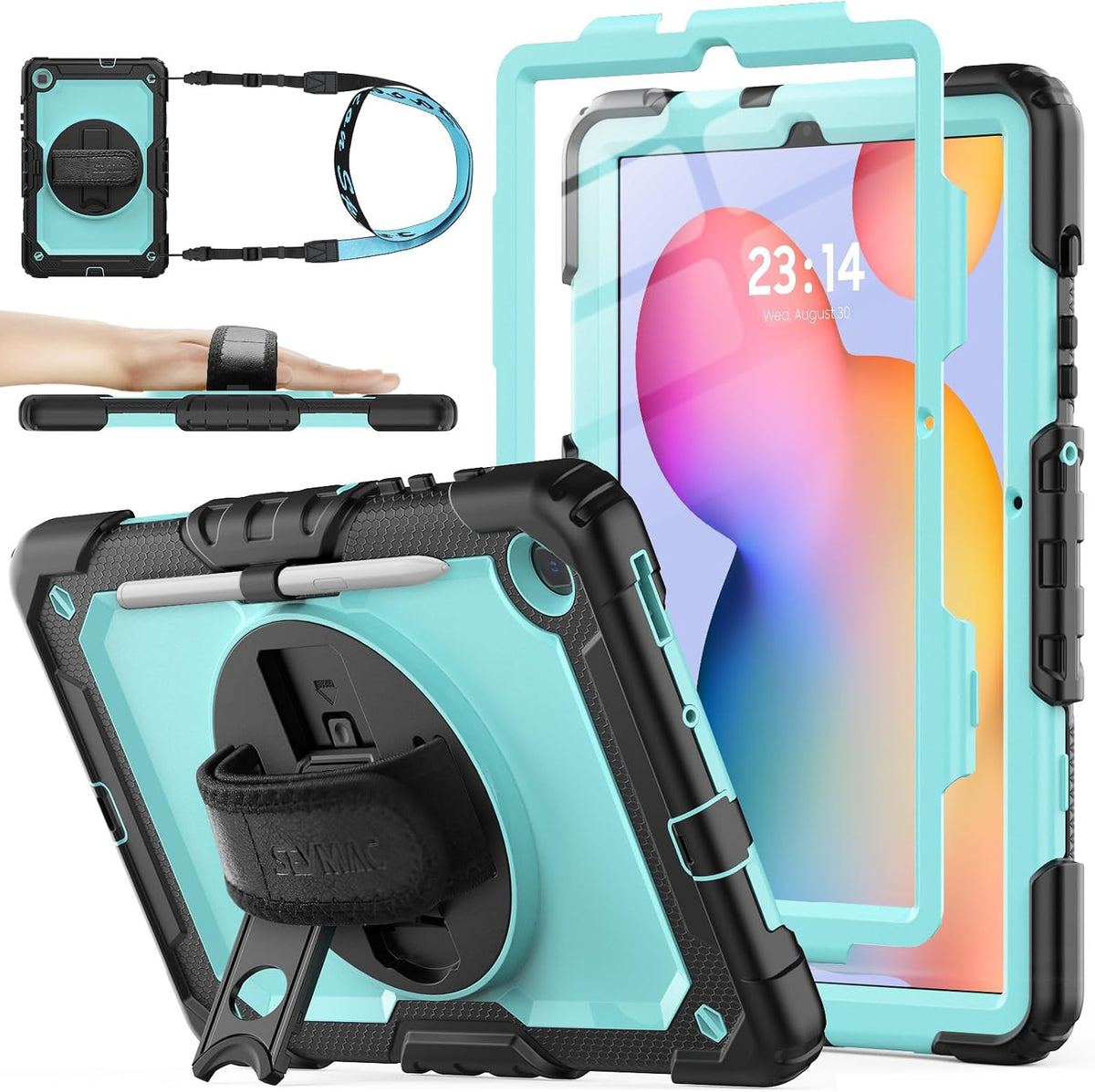SEYMAC stock Case for Samsung Galaxy Tab S6 Lite (2024-2020) 10.4'' SkyBlue