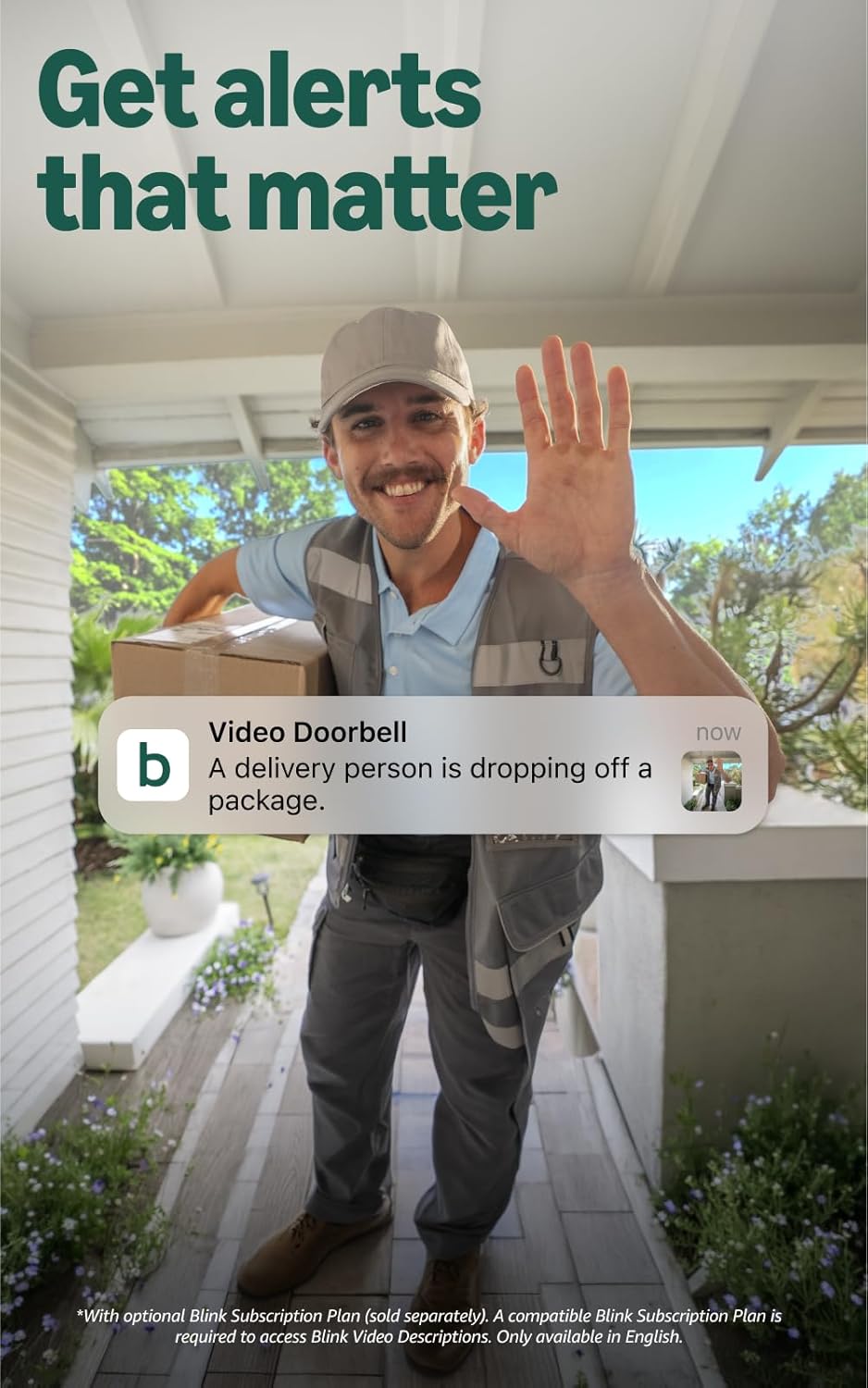 Blink Wired Doorbell 2K+ (all-new) and Blink Chime (newest model) — Head-to-Toe 2K video doorbell, continuous hardwired power, in-home chime, enhanced audio - (White)