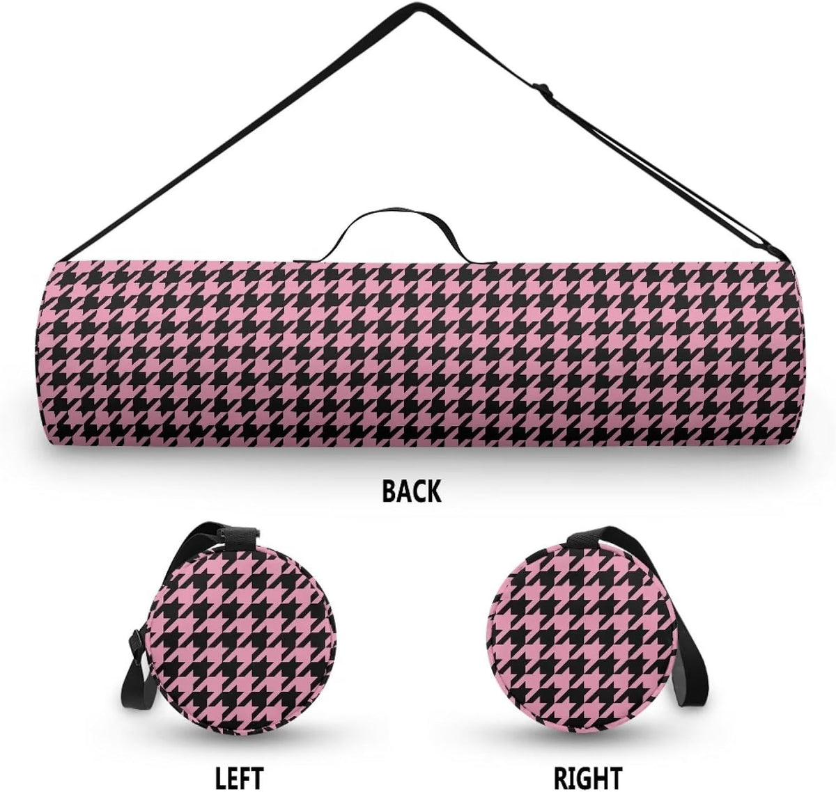 Yoga Mat Bag with Adjustable Shoulder Strap and Handle Zipper, 30in Wide x 6.3in Diameter for Yoga Mat Storage