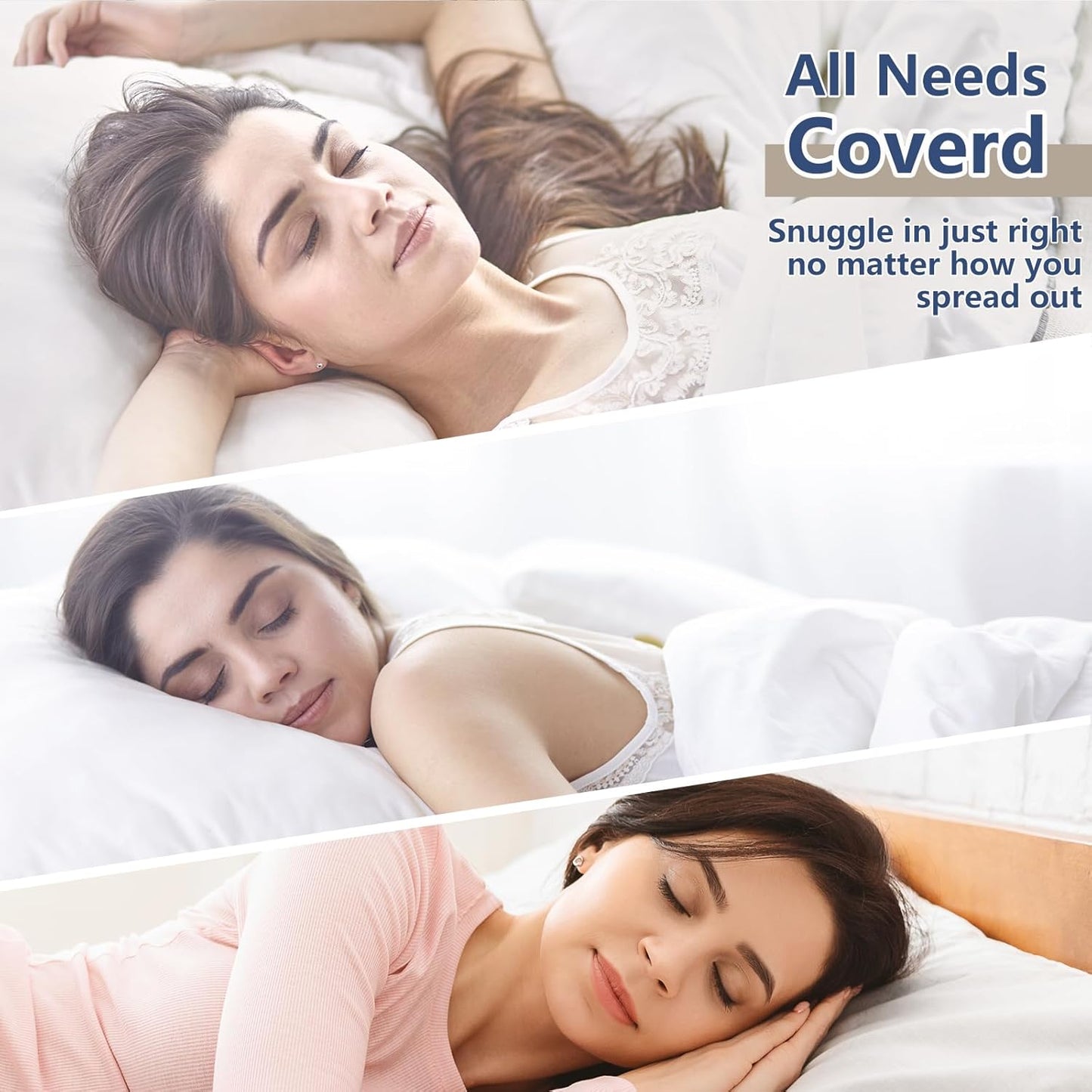 CozyLux Pillows King Size Set of 2, Soft and Supportive 3D Down Alternative Bed Pillow for Sleeping 2 Pack Black, Luxury Hotel Quality Gusseted Bedding Pillows for Back, Stomach or Side Sleepers 18x34