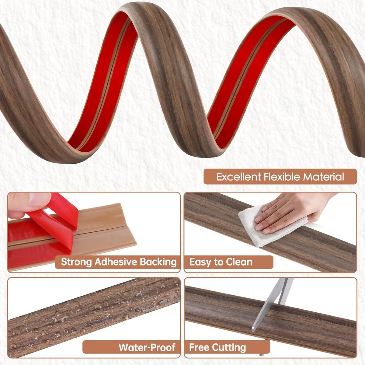 Floor Cord Cover for Wires on Floor Self Adhesive Cord Hider