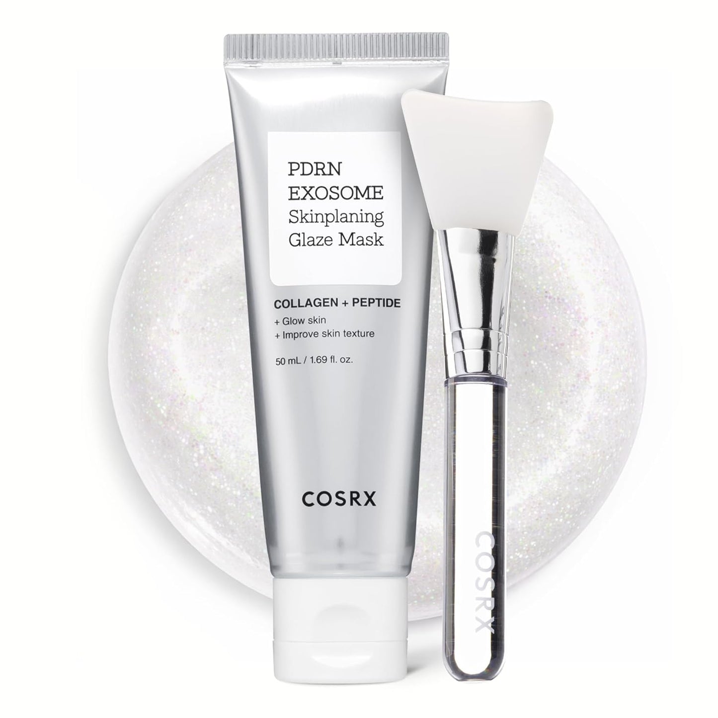 COSRX PDRN EXOSOME Glaze Wrapping Mask with SALMON DNA PDRN, +123% Skin Hydration, Instant Glow, Easy Peel-Off Overnight Mask, Elasticity & Firmness Care, Korean Skin Care, 1.69 fl. Oz