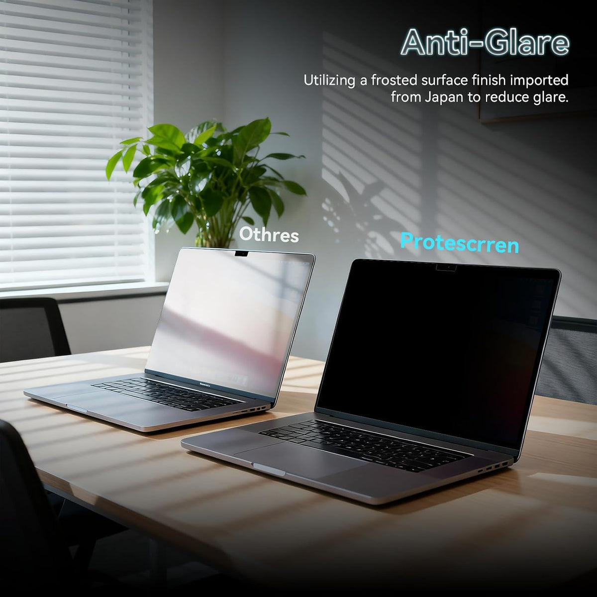 360° Privacy Screen for MacBook Air 15 Inch (2023-2026, M2 M3 M4 M5) - A2941 A3114 A3241 A3448, 4 Way Privacy Anti Glare Blue Light Filter Shield Film Anti Spy Laptop Protector for Mac 15.3In Computer
