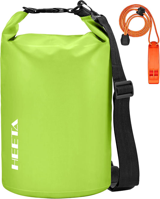 HEETA Waterproof Dry Bag for Women Men, 5L/10L/20L/30L/40L Roll Top Lightweight Dry Storage Bag Backpack with Emergency Whistle for Travel, Kayaking, Boating, Camping, Beach, Cruise Ship Essentials
