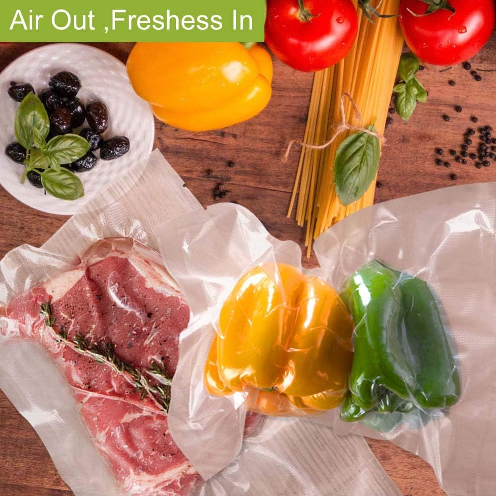 Quart 8"x12"Vacuum Sealer Bags 200ct for Food Storage