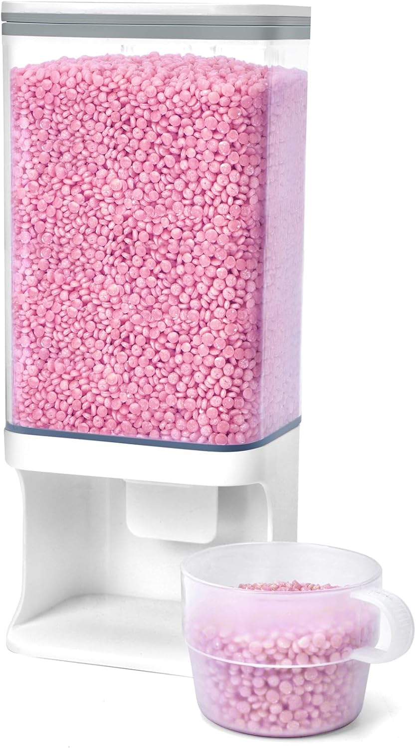 Conworld Laundry Beads Dispenser, Wall-Mounted Laundry Detergent Dispenser for Laundry Room Organization, Suitable for Rice, Laundry Scent Booster Beads