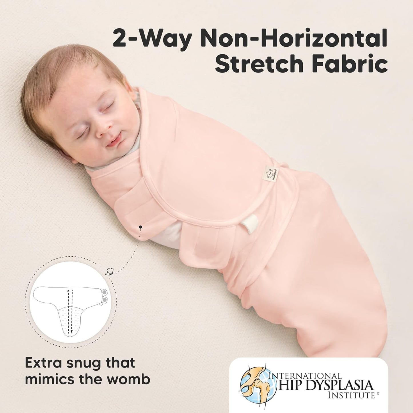3-Pack Organic Baby Swaddle Sleep Sacks - Swaddles for Newborns, Infant 0-3 Months, Baby Girls, Boys, Soft & Snug Newborn Sleep Sack, Nursery Swaddling Blankets (Angelic, OS)