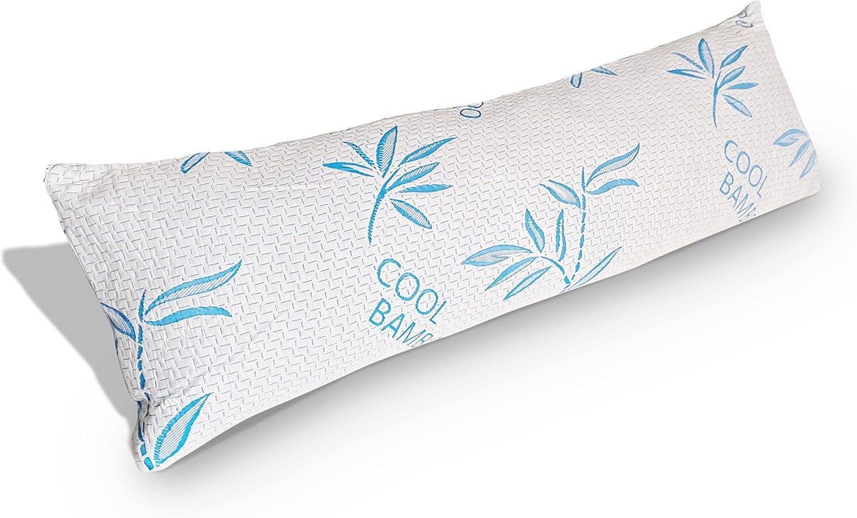 ComfySleep Queen Size 2 Pack Rayon Made from Bamboo Pillows for Sleeping, Cooling Shredded Memory Foam Adjustable Bed Pillow with, Removable/Washable Cover (Queen 2 Pack)