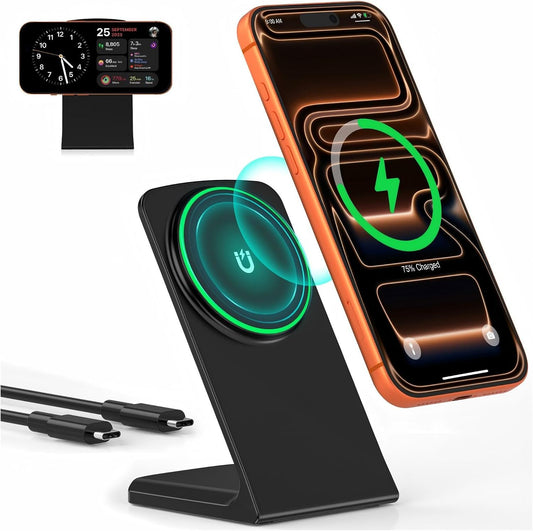 Wireless Magnetic Charger Stand for iPhone and Samsung