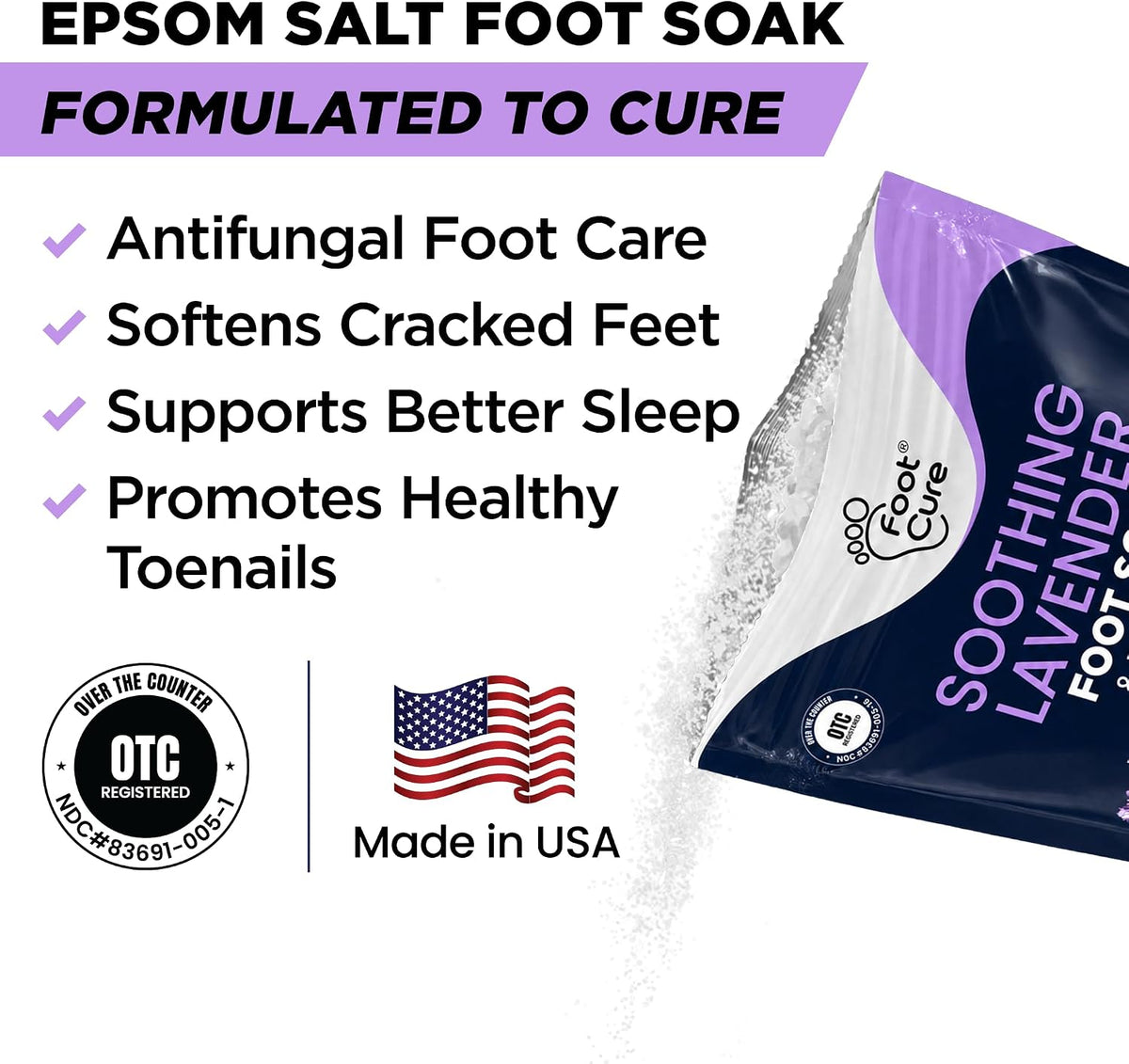 Tea Tree, Muscle Recovery, Citrus Detox, Soothing Lavender Foot Soak