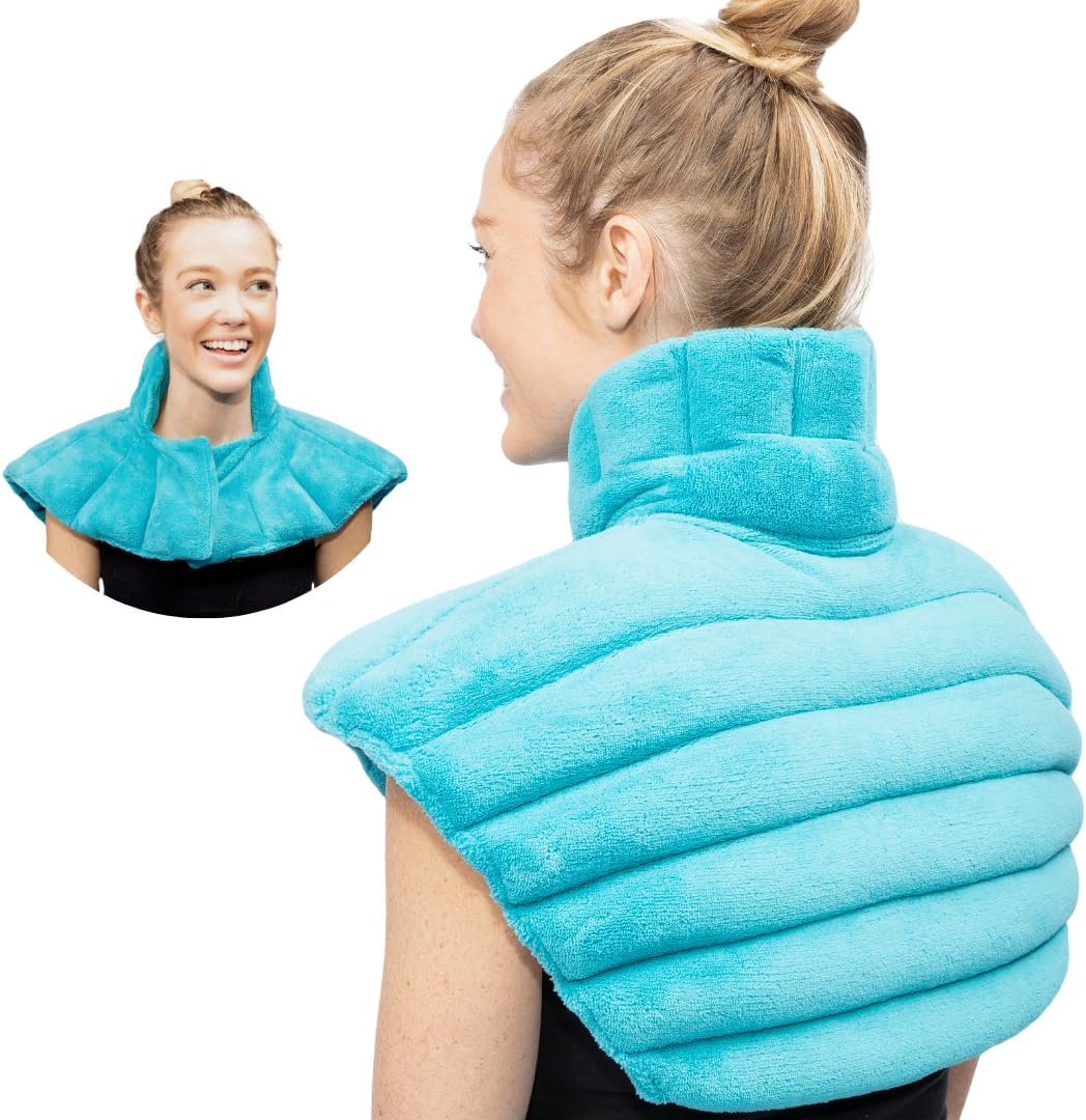 NatraCure Microwave Heating Pad for Neck, Shoulder & Back Pain Relief - Heated Wrap & Microwavable Warmer Moist Heating Pad with SmartBead Technology - Heat, Spa & Physical Therapy FSA