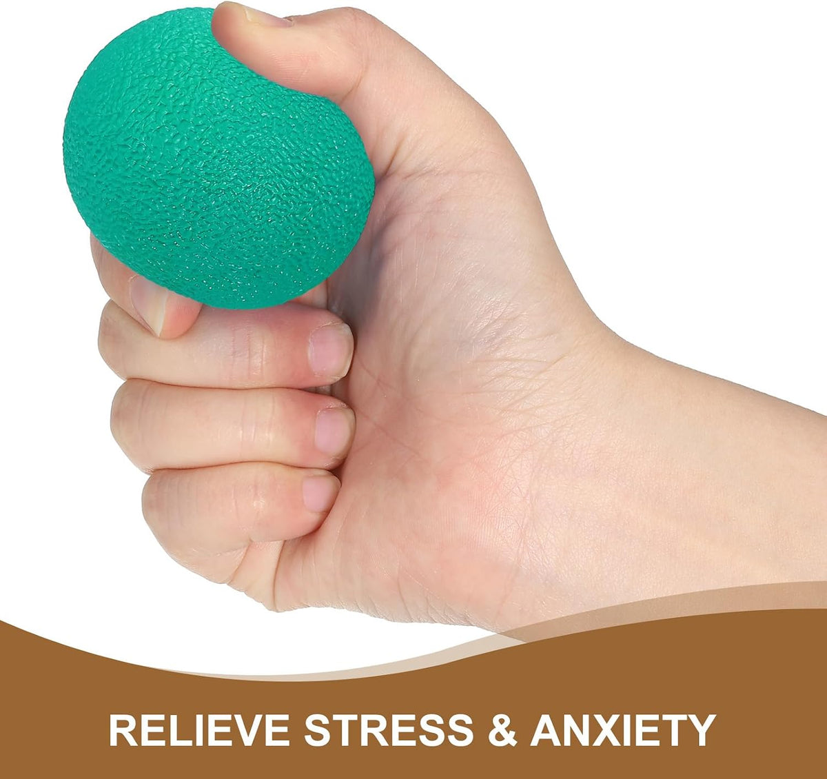 PATIKIL Hand Exercise Balls, Squeeze Balls Stress Balls for Adults Grip Strengthening Occupational Equipment