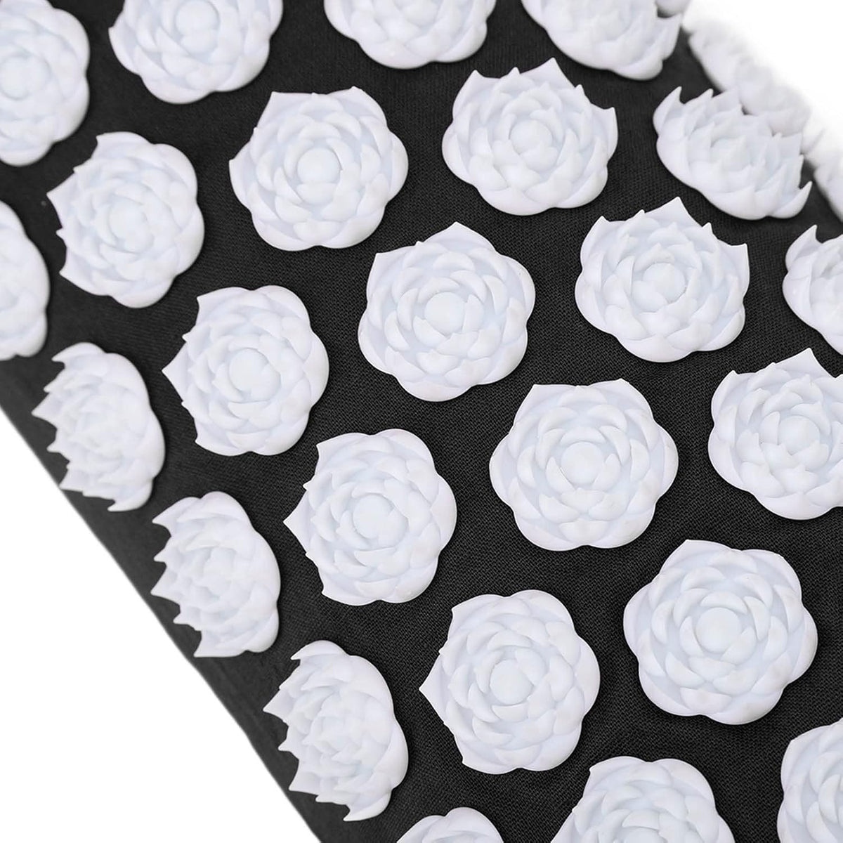 Acupressure Pillow for Neck, Acupressure Massage Pillow, Floral Stimulation Design ABS and Cotton Material Great Yoga Meditation(Black)