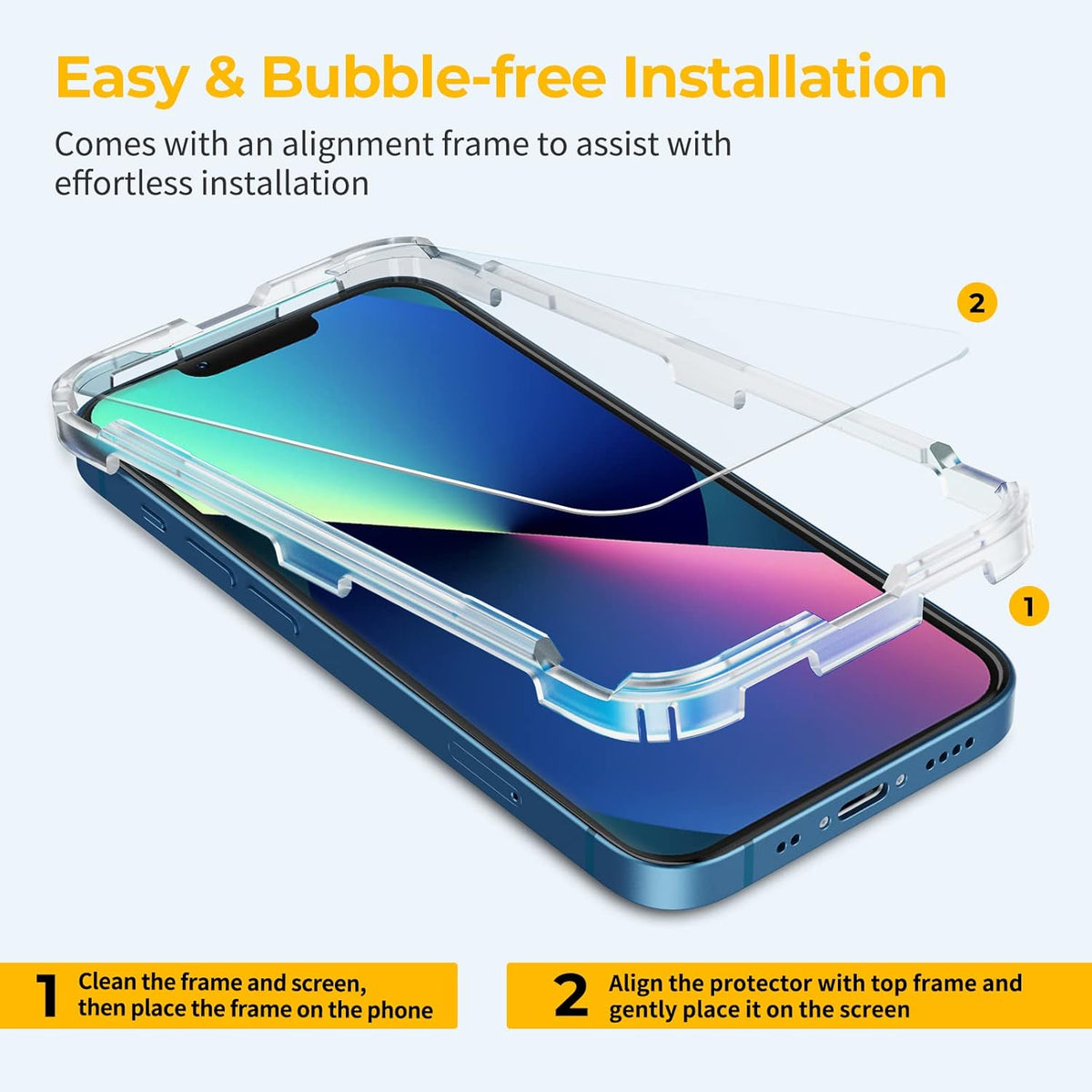 UNBREAKcable 3-Pack Screen Protector for iPhone 13 mini Tempered Glass