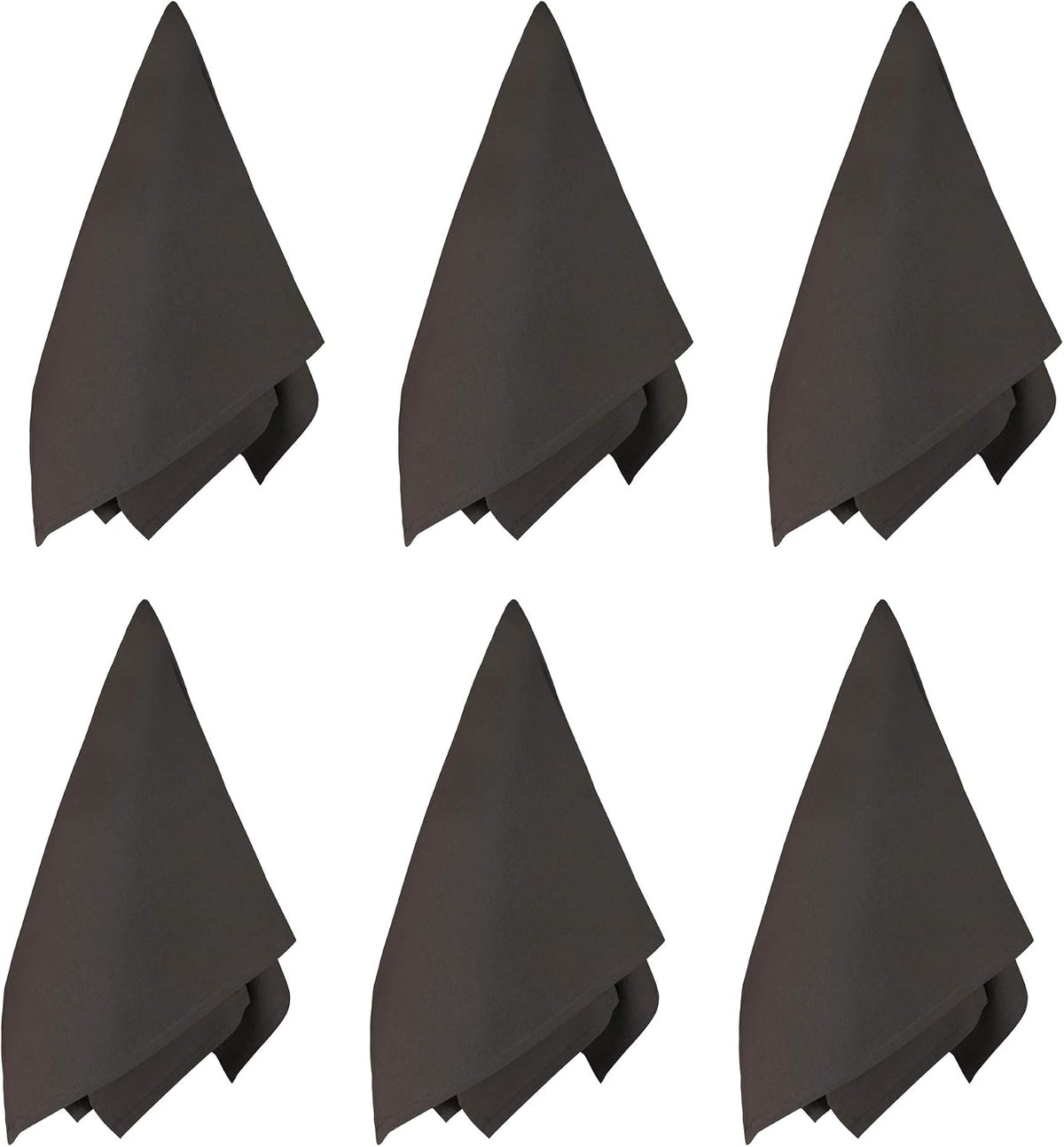 DG Collections 100% Cotton Flour Sack Towels – 12 Pack, 27x27 Inches, Grey, Lint-Free, Pre-Washed, Hemmed Edges – Reusable Kitchen Towels for Cleaning, Embroidery, Printing & Crafts - Grey
