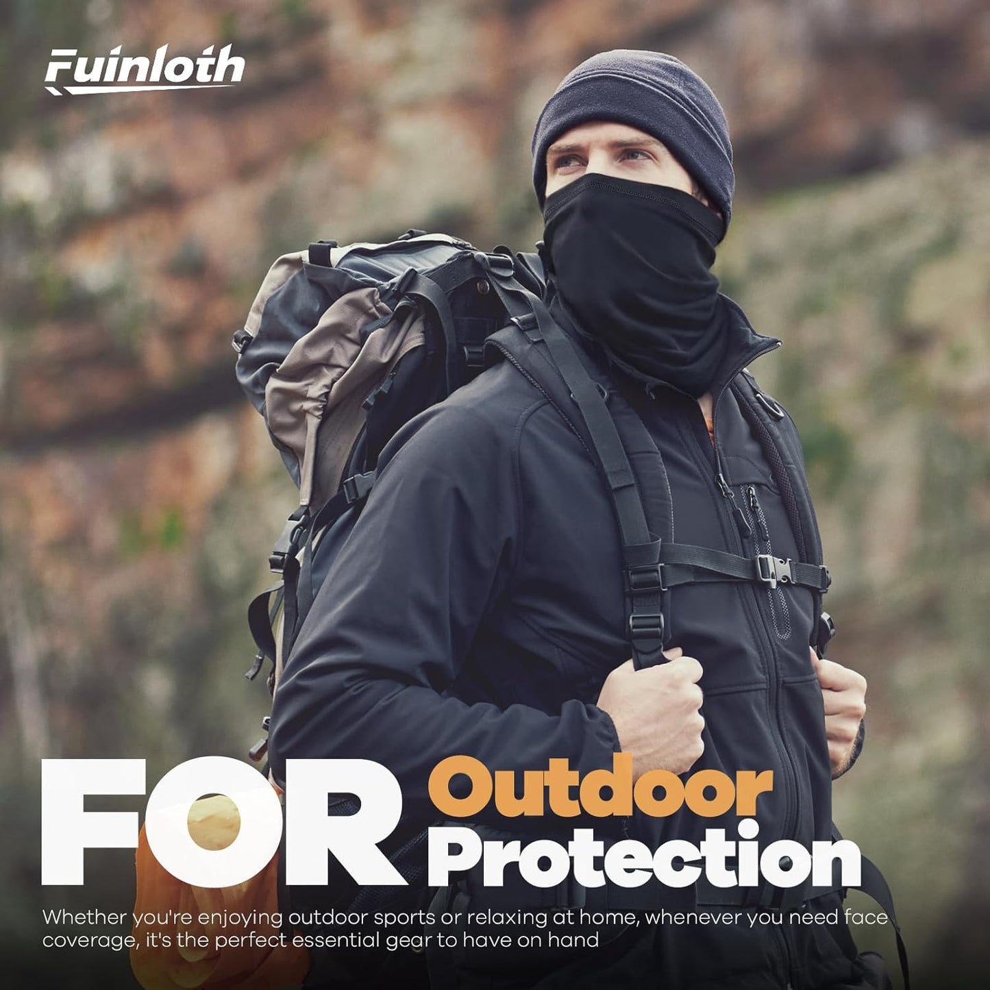 Fuinloth Neck Gaiter, 6 Pack Cooling UV Protection Bandana Face Mask Gator Scarf for Men Women