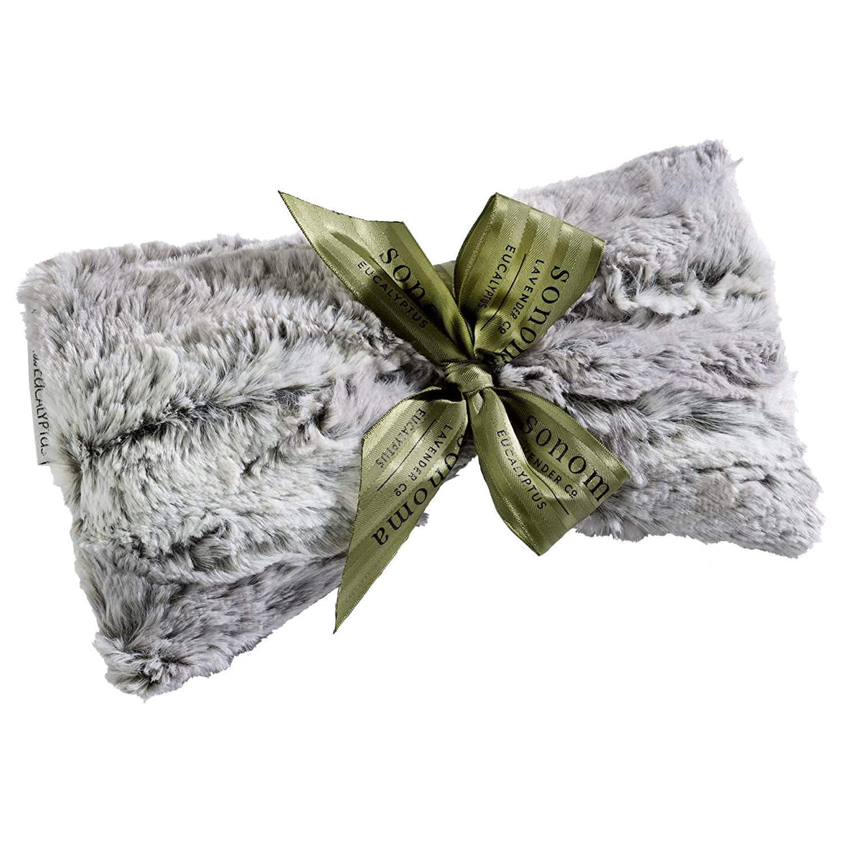 Eucalyptus Spa Mask by Sonoma Lavender, Heatable/Chillable Aromatherapy with Eucalyptus and Lavender Infused Flaxseed Insert, Eye Compress for Stress Relief with Removable and Washable Cover.