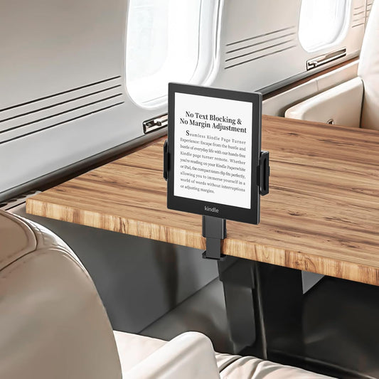 Tablet Holder–Airplane iPad/Kindle/Phone Holder Mount for iPad & Tablets, Travel Tablet Stand for Plane Seat Back, Kitchen and RV, Fits 5.9"-9.8" Devices, Release Hands Flight Accessories