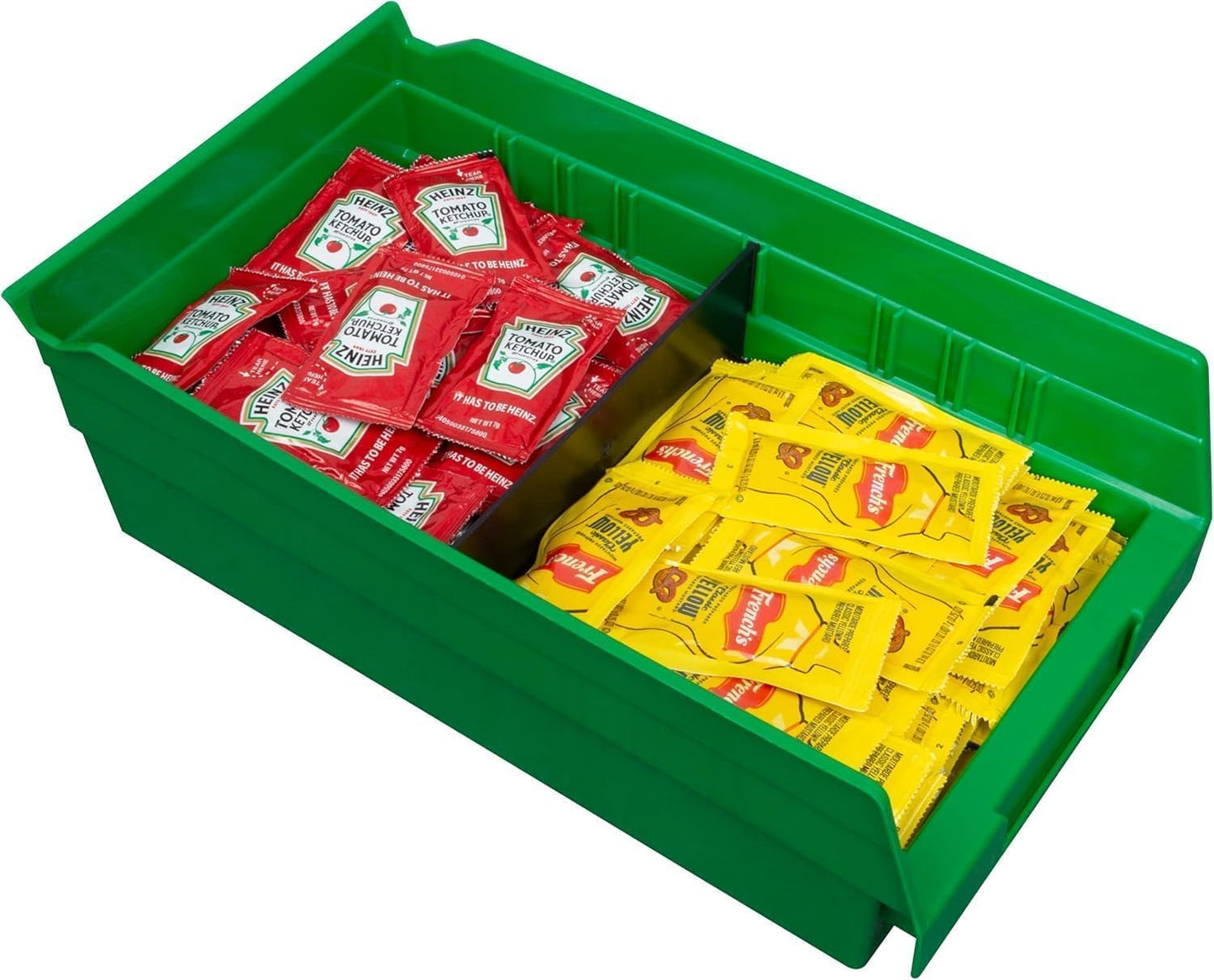 Akro-Mils 30130 Heavy Duty Plastic Shelf Bins, 12"x 6.5"x 4", Green, 12-Pk