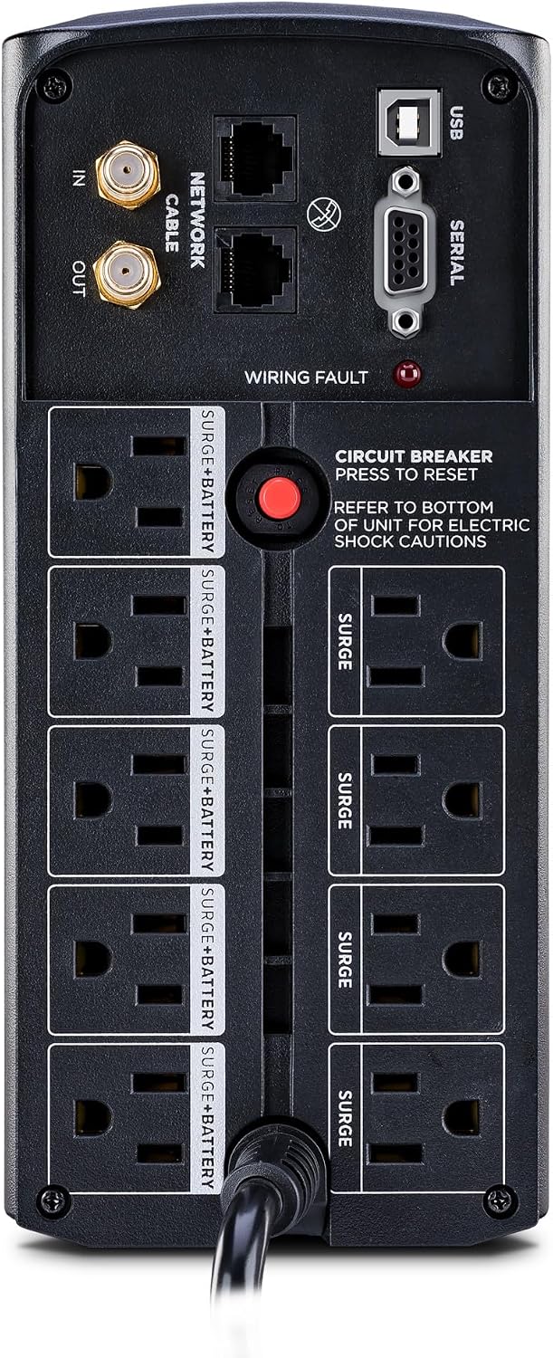 CyberPower CP850AVRLCD Intelligent LCD UPS Battery Backup