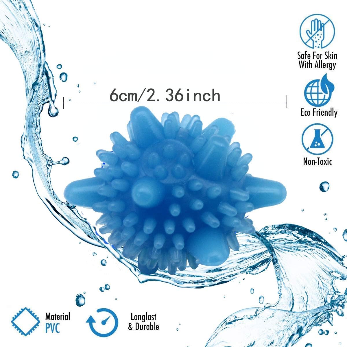 Washer Balls,Reusable Tangle-Free Eco-Friendly Laundry Scrubbing Balls,Solid Colorful Laundry Washing Balls Enhance Your Machine Cleaning Power (15 Pcs)
