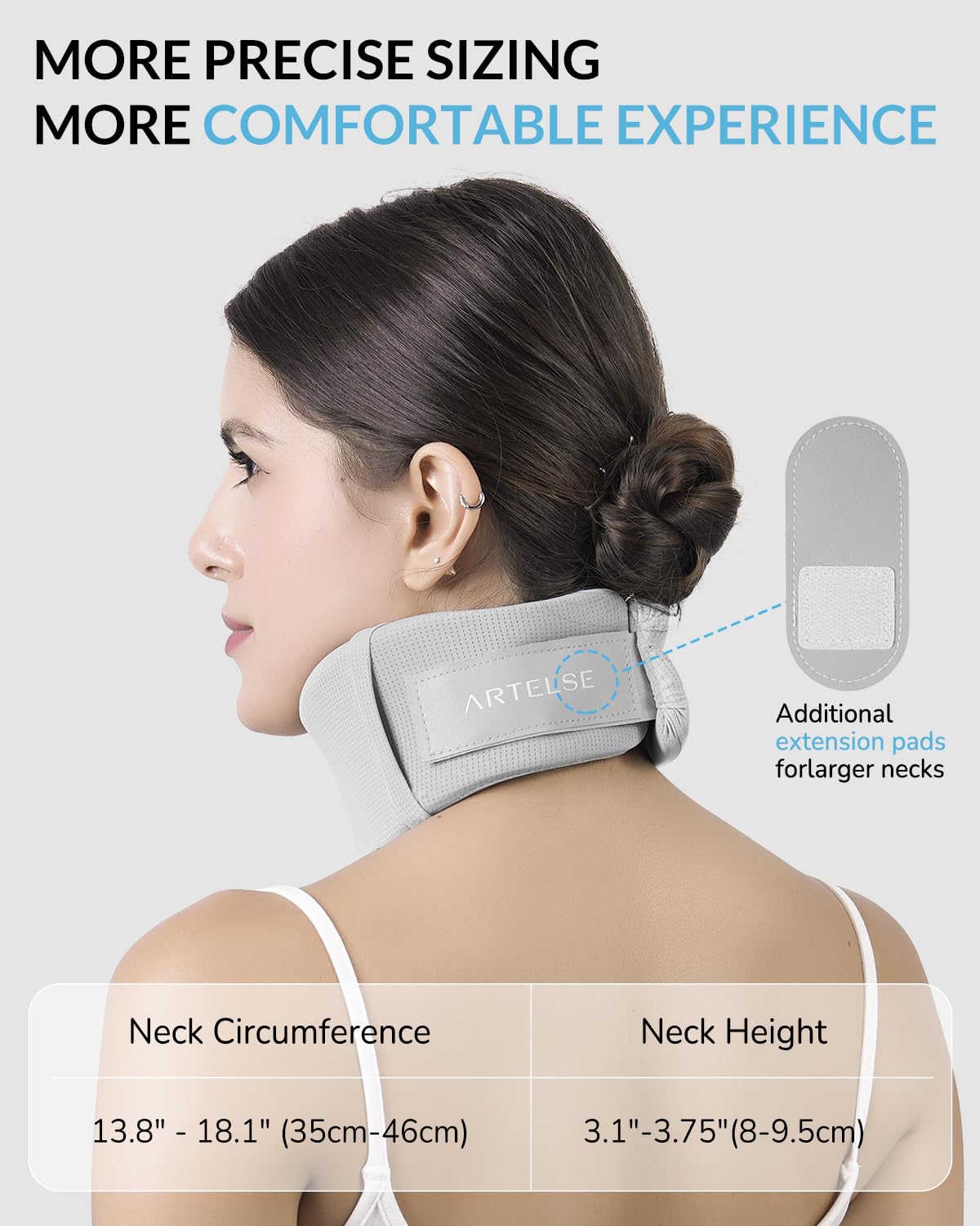Ice Silk Neck Brace - Soft, Breathable Cervical Collar for Pain Relief & Posture Correction - Anti-Snoring Support for Comfortable Sleep - Ideal for Office Workers