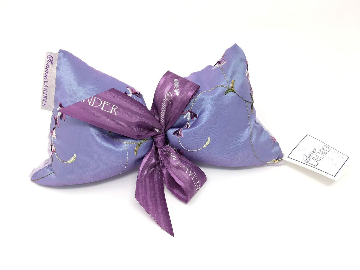 Eucalyptus Spa Mask by Sonoma Lavender, Heatable/Chillable Aromatherapy Eye Pillow with Eucalyptus Flaxseed Insert, Eye Compress with Removable & Washable Cover (Silver Fox, Eucalyptus)