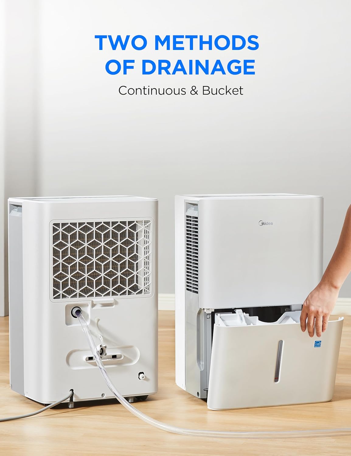 Midea 1,500 Sq. Ft. Energy Star Certified Dehumidifier With Reusable Air Filter 22 Pint - Ideal For Basements, Large & Medium Sized Rooms, And Bathrooms (White)