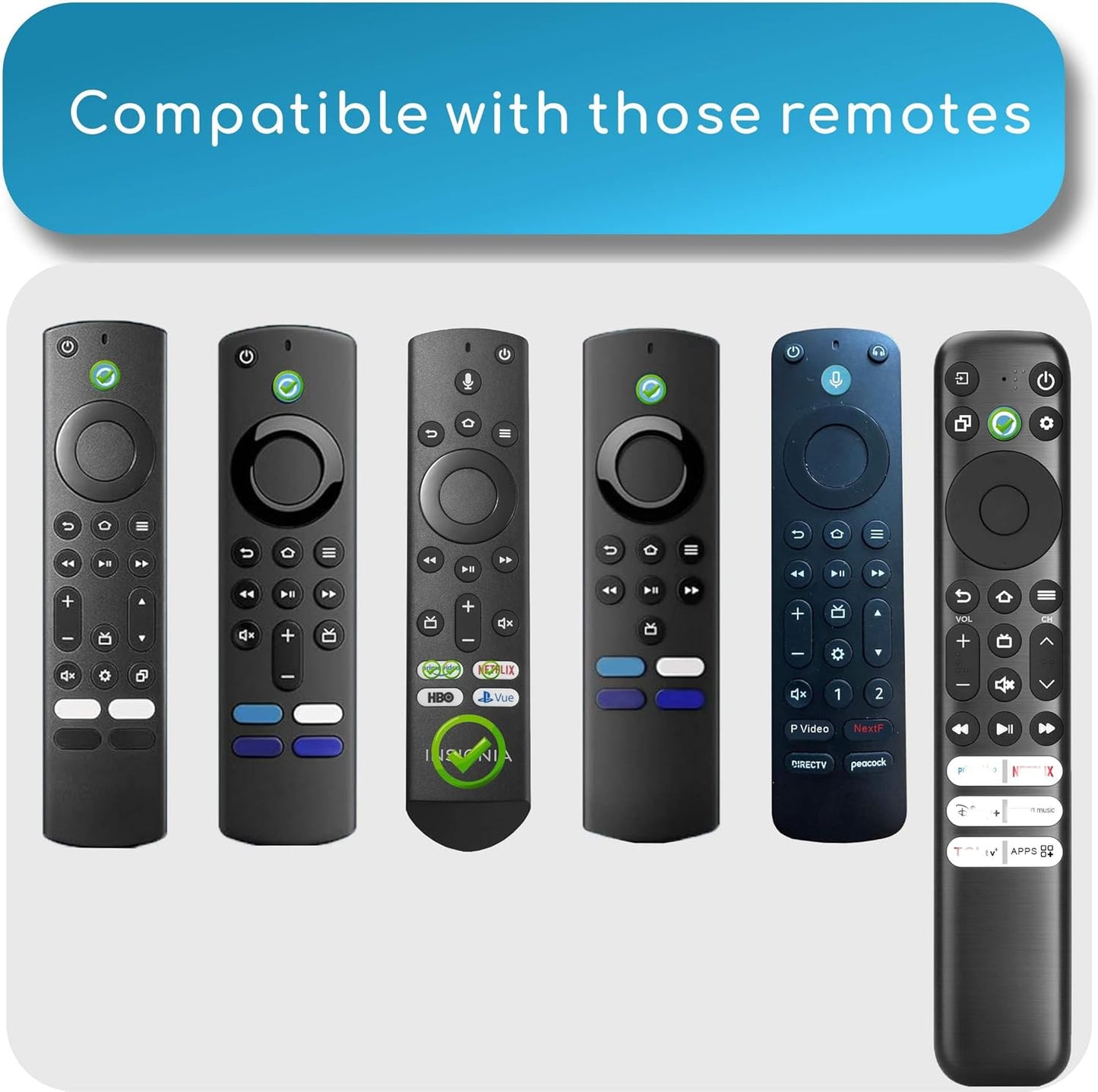 Replacement for Insignia TV Remote, Compatible with Toshiba, Hisense, TCL Smart TV 2025, Universal TV Remote for TCL Google, Android TVs, for All Insignia LED-LCD HDTV TVs (Need Setup)