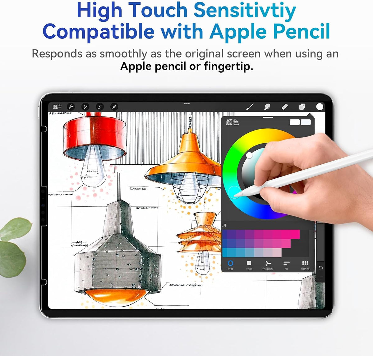 Magnetic Privacy Screen Protector Compatible with iPad 9th 8th 7th 10.2 In