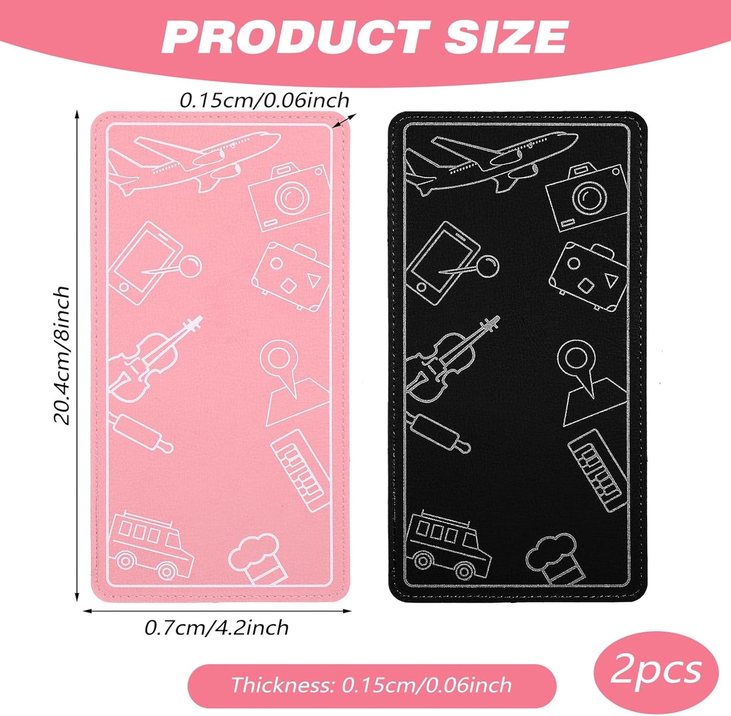 2Pcs Airplane Phone Holder, Flexible Phone Holder Travel Essentials for martphone, Tablet Travel PhoneHolder
