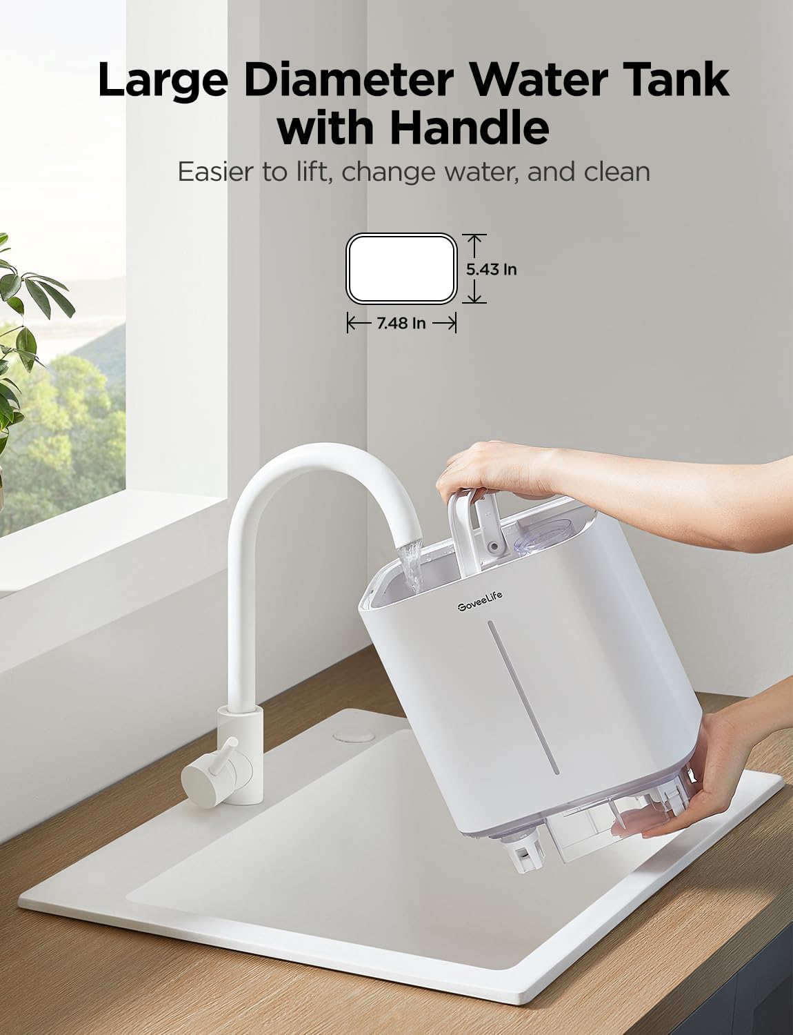 GoveeLife Smart Humidifiers for Bedroom, 4.5L Cool Mist Air Humidifiers with Scent Diffuser & Nightlight, 40H Runtime, Easy to Clean, Quiet Top Fill Ultrasonic Humidifier for Plant, Large Room, Baby