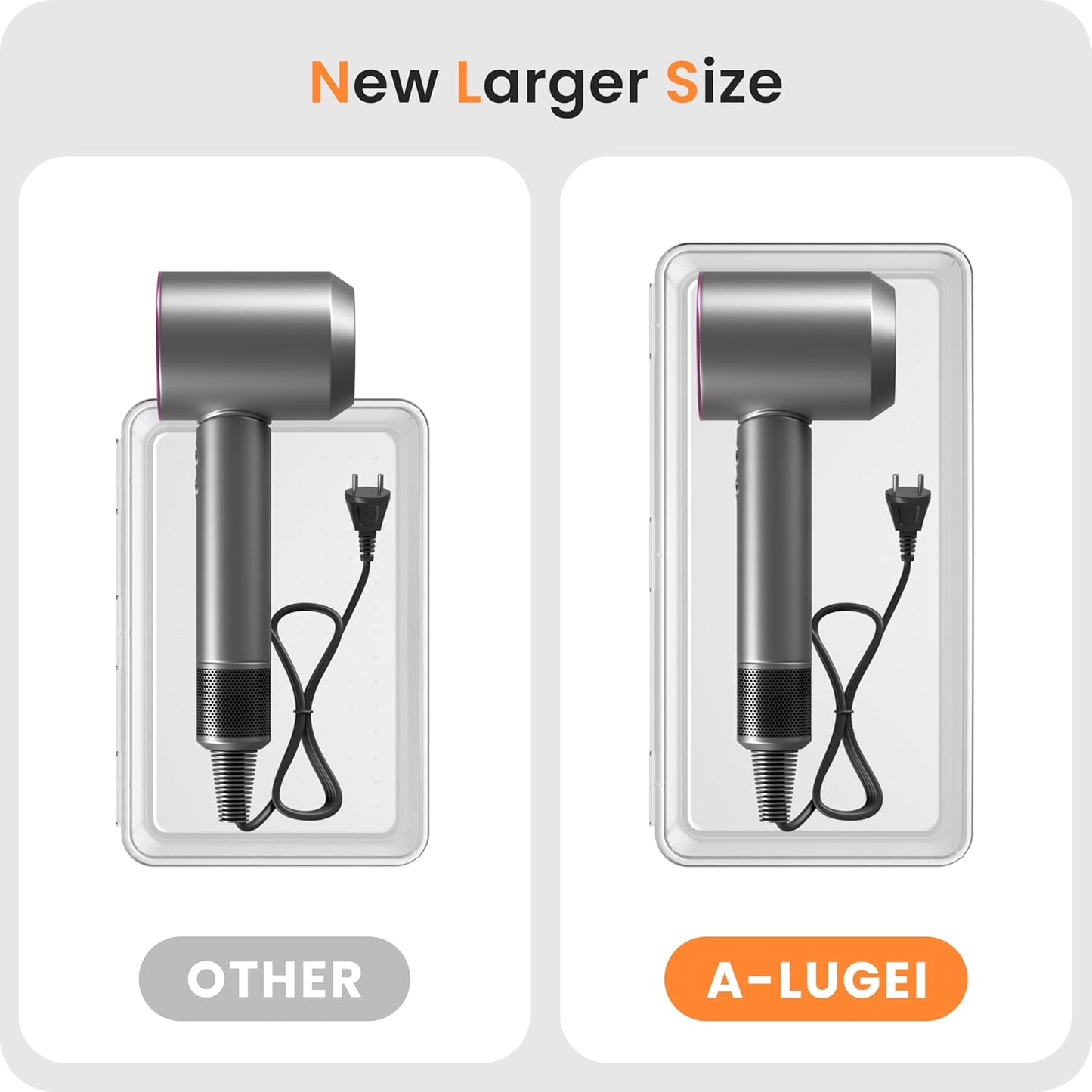 A-LuGei 【Military Grade】 Drawer Organizer, 【𝟱𝗦𝗶𝘇𝗲】 Makeup organizer, 【Holds 177 Items】 Bathroom Organizers and Storage, Organization and Storage, Desk Drawer Organizer for Vanity (Clear)