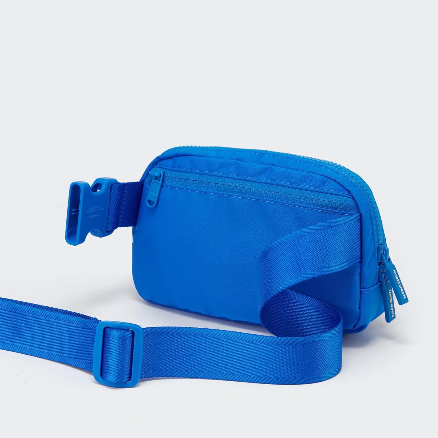 Pander Two Way Zipper Fanny Pack Nylon Everywhere Belt Bag for Women, Water Repellent Waist Packs, Crossbody Bags with Adjustable Strap (Capri Blue)
