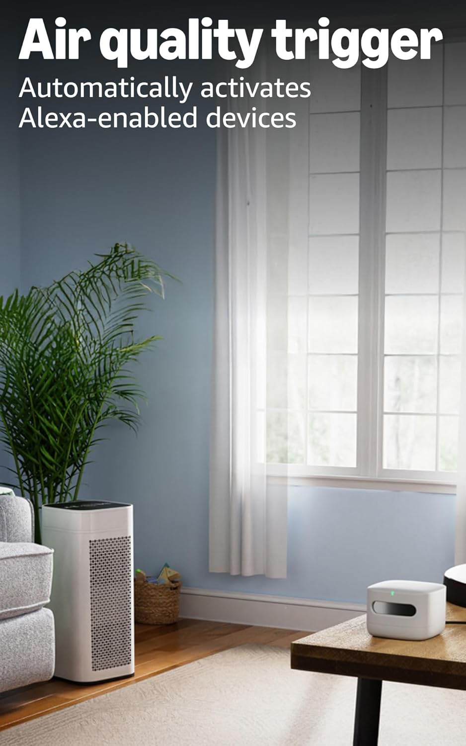 Amazon Smart Air Quality Monitor – Know your air, Works with Alexa