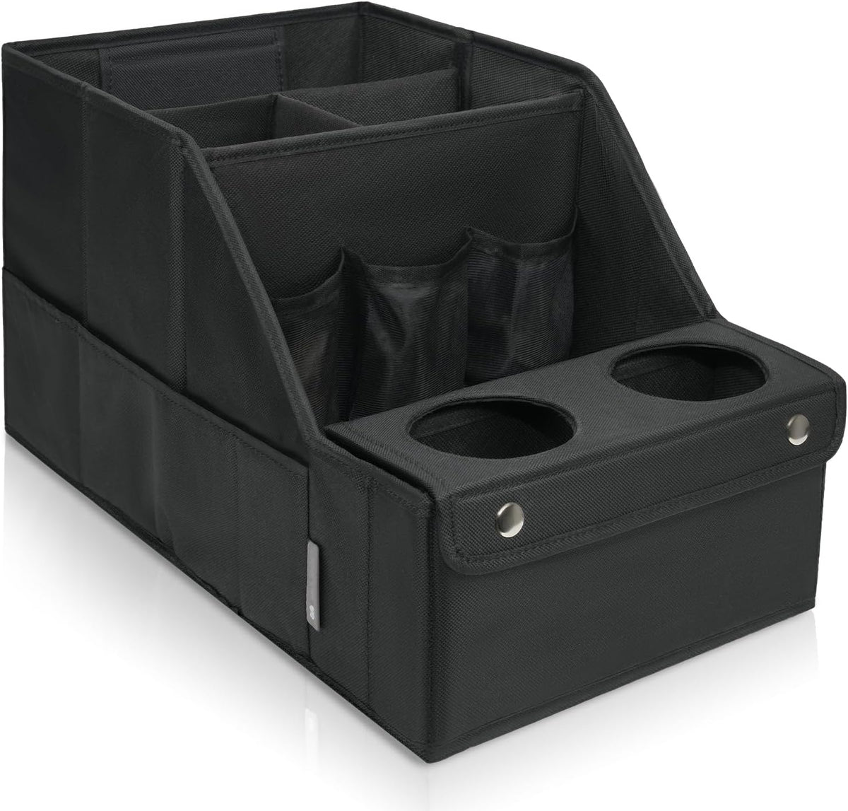 MULISOFT Car Seat Organizer - Backseat with 11 Compartments, 2 Cup Holders, and 2 Oversized Side Pockets for Travel and Storage