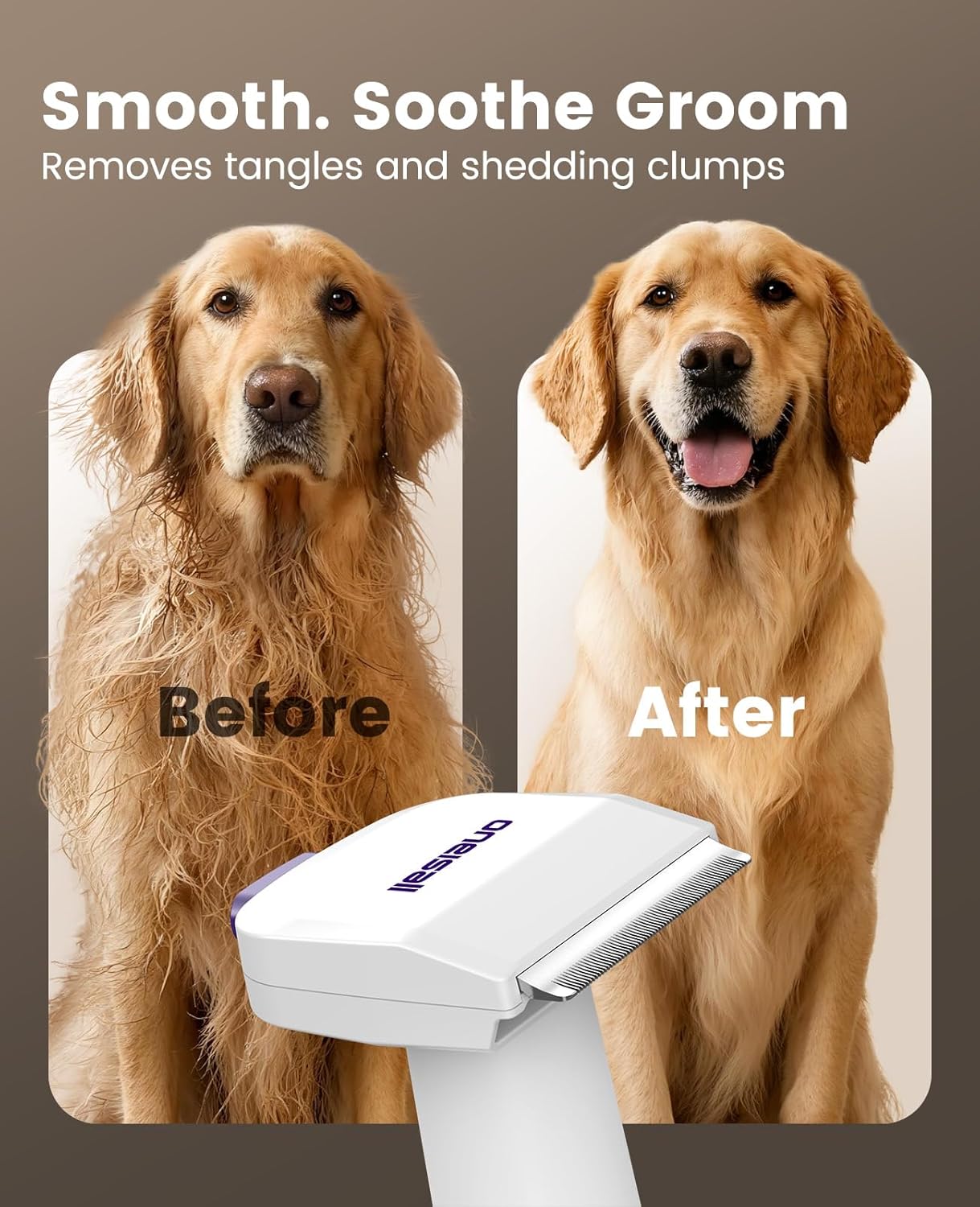 oneisall Dog Grooming Vacuum Kit: 15000Pa Shedding Brush with Grooming Tools, 3 Suction Low Noise, for Pet Thick and Undercoat, 1.5L Dust Cup, Dog Hair Vacuum, Home Cleaning, LM5