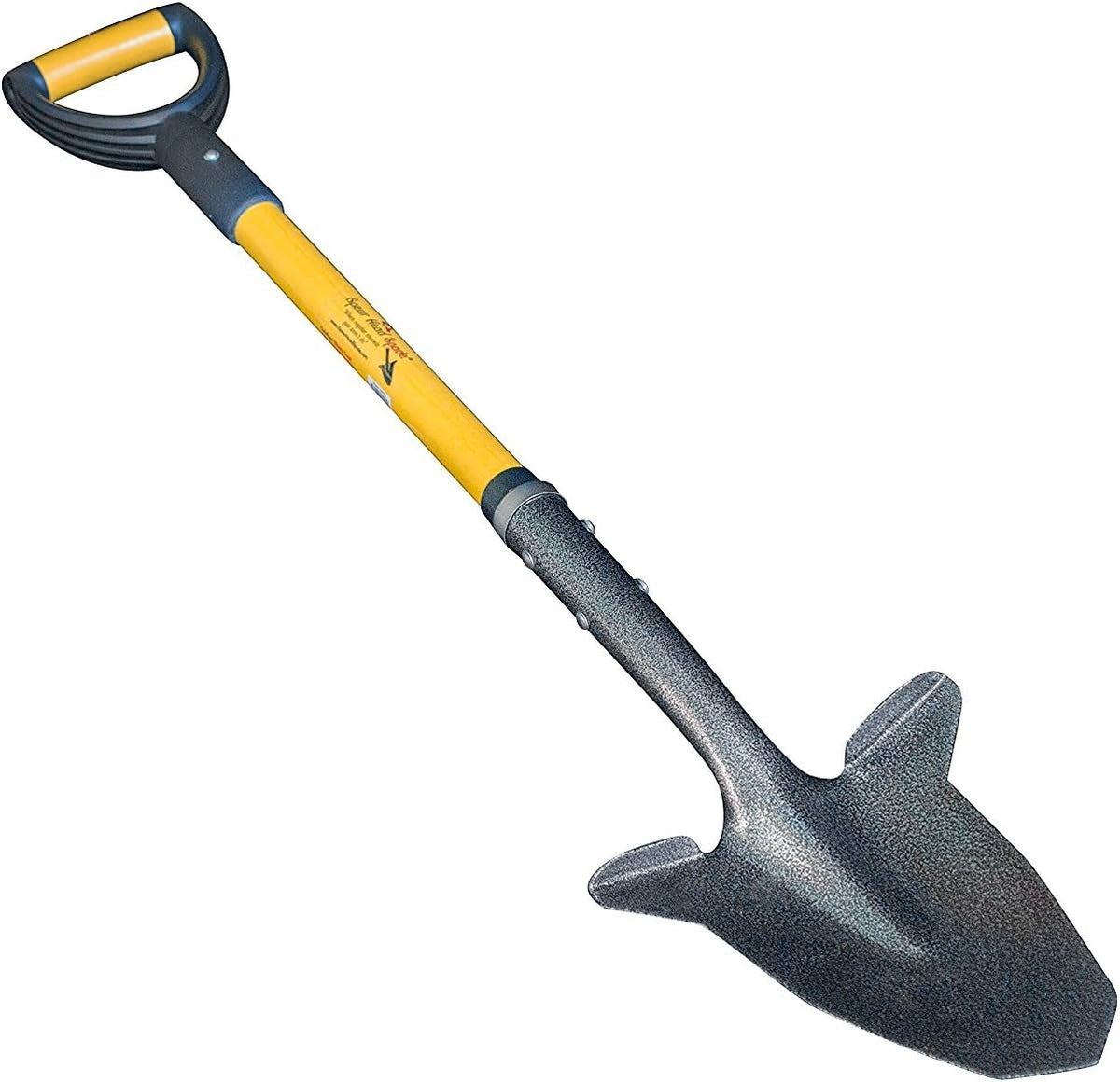 Spear Head Spade SHFD3 40" Teal Garden Spade Shovel - Gardening Shovel with a 9" x 11" Beveled Blade, Steel-Reinforced Fiberglass Long Handle & Cushioned D-Grip - Digging Spade for Planting