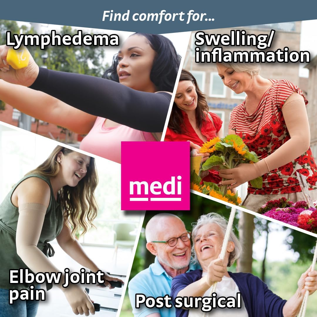 Mediven Men & Women Harmony 20-30 mmHg Compression Arm Sleeve with Top band