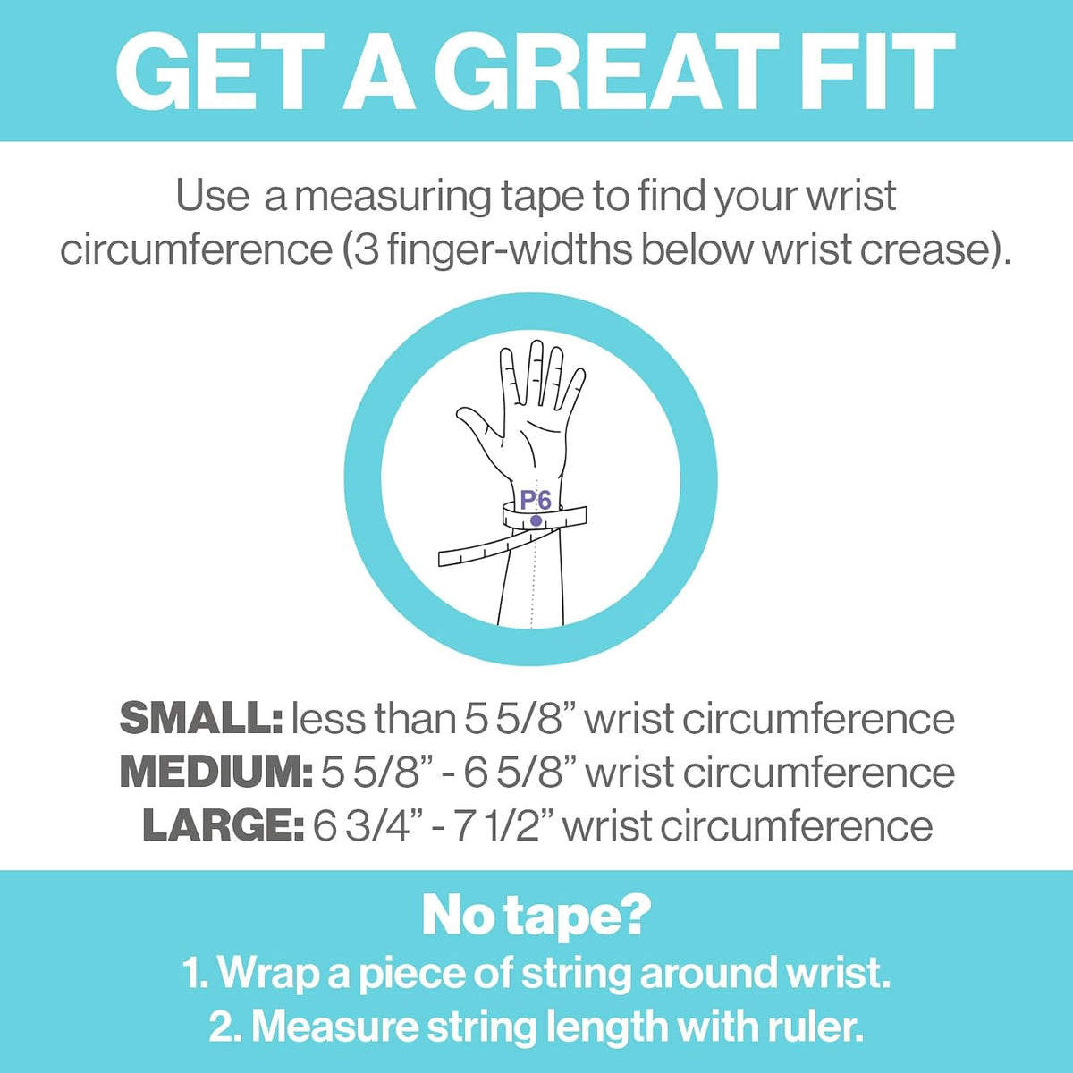 Blisslets Acupressure Relief Band - Cartagena Collection - Parentage (Smoke/Fog, Less Than 5 5/8")