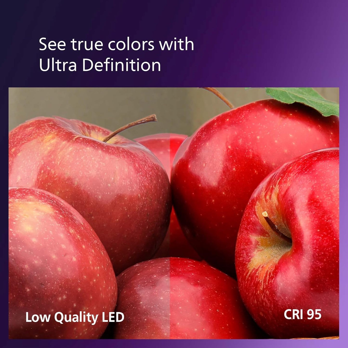 PHILIPS LED 60W A19 4-Pack Ultra Definition Soft White LED Light Bulbs (2700K) 800 Lumen (8W = 60W) Dimmable Clear Flicker-Free Light Bulbs