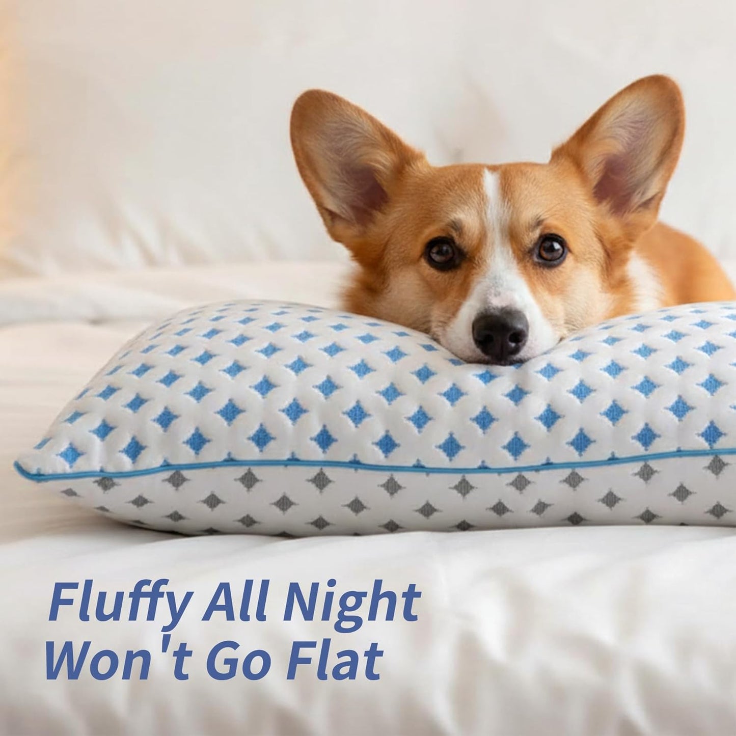 Memory Foam Pillows 2 Pack – Adjustable Loft Cooling Pillows King Size Set of 2 for Sleeping, Firm, Supportive, and Breathable Design for Hot, Side, Back, and Stomach Sleepers