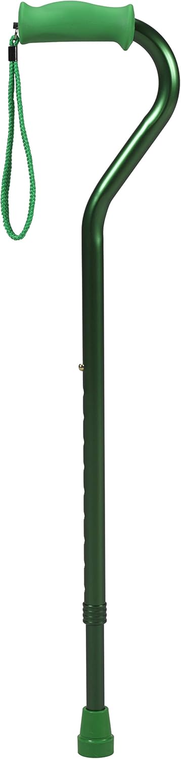 Soft Silicone Handle Offset Adjustable Cane