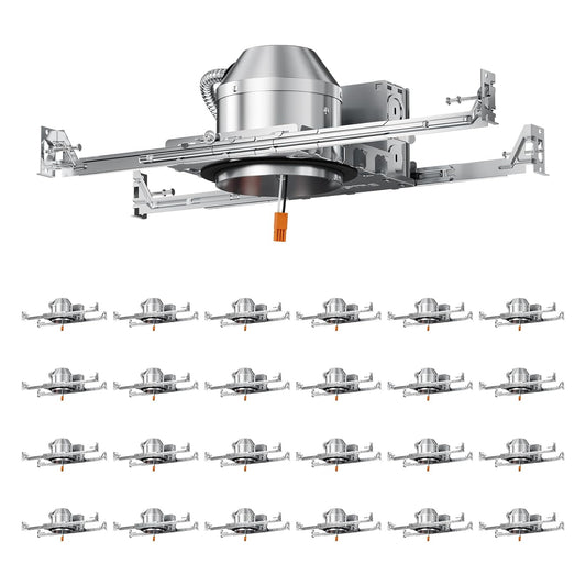 24 Pack 4 Inch Recessed Lighting Housing,Can Light Housing,New Construction Recessed Lighting,IC Rated & Air Tight,TP24 Connector,ETL Listed