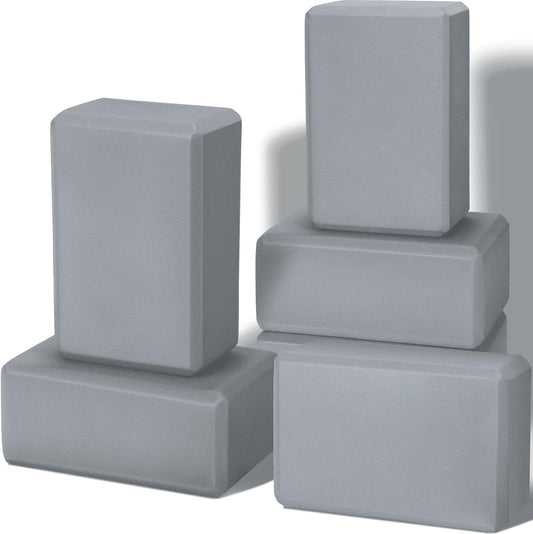 Wettarn 6 Pack Yoga Blocks 9 x 6 x 4 Inch EVA Foam, Lightweight