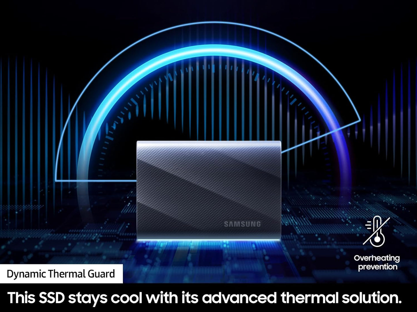 Samsung T9 Portable SSD 1TB, USB 3.2 Gen 2x2 External Solid State Drive, Seq. Read Speeds Up to 2,000MB/s for Gaming, Students and Professionals, MU-PG1T0B/AM, Black