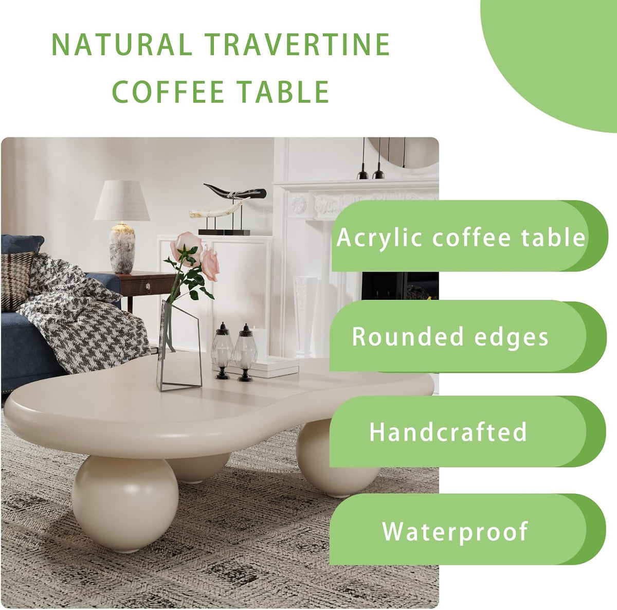 Cloud Shaped Irregular Coffee Table